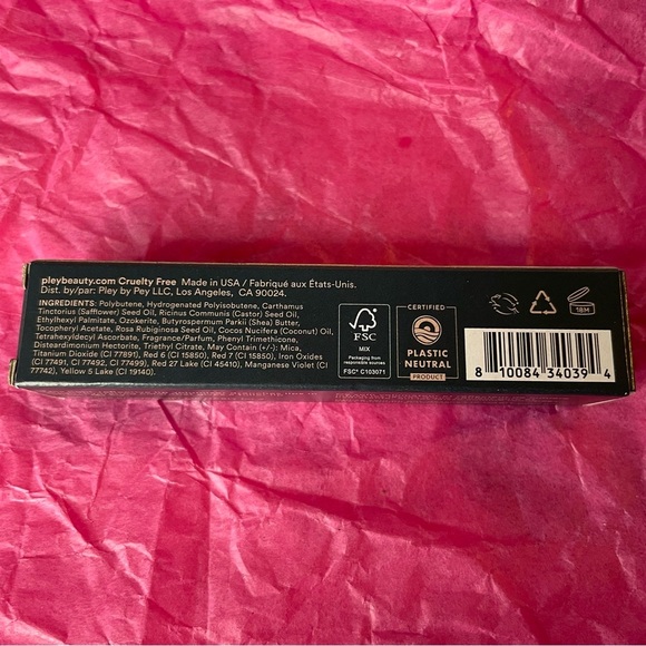 Pley “Jean” Lip Lacquer | Lust + Found | Berry / Red Color | Cruelty Free - Picture 4 of 6